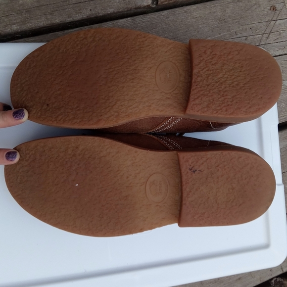 Roots Canada Brown Leather Chukka Boots Lace Up Shoes Women’s Size 7.5 - Picture 6 of 10